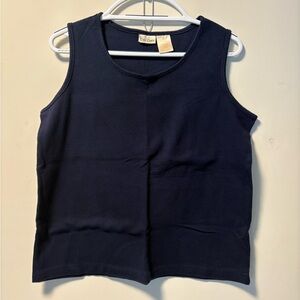 Bobbie Brooks Navy Ribbed Tank Top